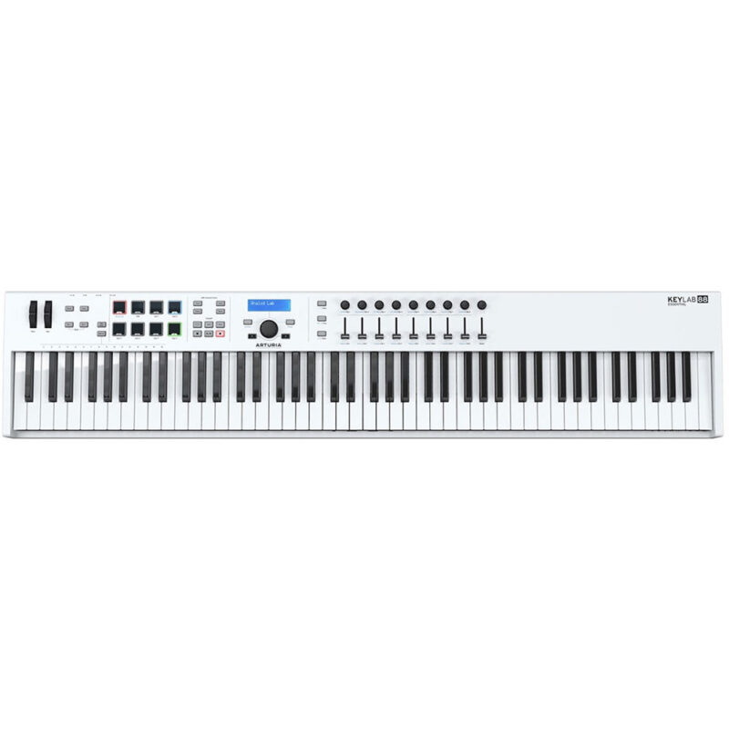 Arturia KeyLab Essential 88 - Universal MIDI Controller and Software (White)