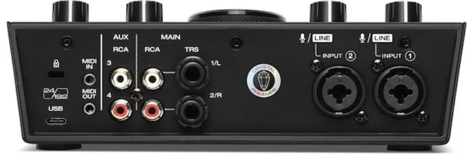 M-Audio AIR 192|8 USB Audio Interface rear view