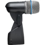 Shure Beta 56A Specs Microphone Primary Applications Live Sound Form Factor Stand/Boom Mount Intended Sound Sources Electric Guitar, Snare, Toms, Instrument Sound Field Mono Capsule Dynamic Polar Pattern Supercardioid Orientation End Address Pad None High-Pass Filter None Tone Adjustment None Gain Adjustment None Indicators None On-Board Controls None Windscreen Foam (Available Separately) Performance Frequency Range 50 Hz to 16 kHz Impedance 290 Ohms Sensitivity -51 dBV/Pa Connectivity Output Connectors (Analog) 1 x XLR 3-Pin (on Mic) Headphone Connector None Physical Mounting 5/8"-27 Female (via Integrated Hardware) Construction Material Metal, Steel Wire Grille Weight 16.7 oz / 468 g Packaging Info Package Weight 1.75 lb Box Dimensions (LxWxH) 10 x 4.9 x 3.4"