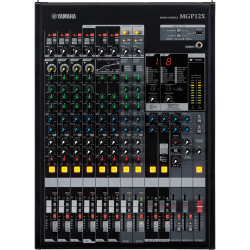 Yamaha MGP12X 12 Channel Premium Mixing Console (Black) - Audio