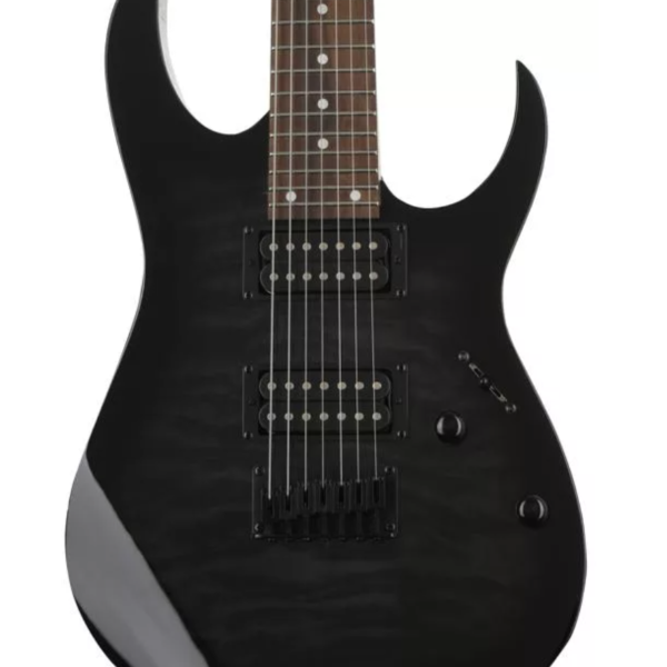 Ibanez GRGR7221QA Electric Guitar- Transparent Black Sunburst