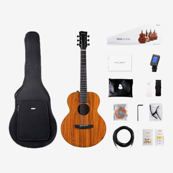 Enya EMX1E HPL 36 inch semi acoustic Guitar