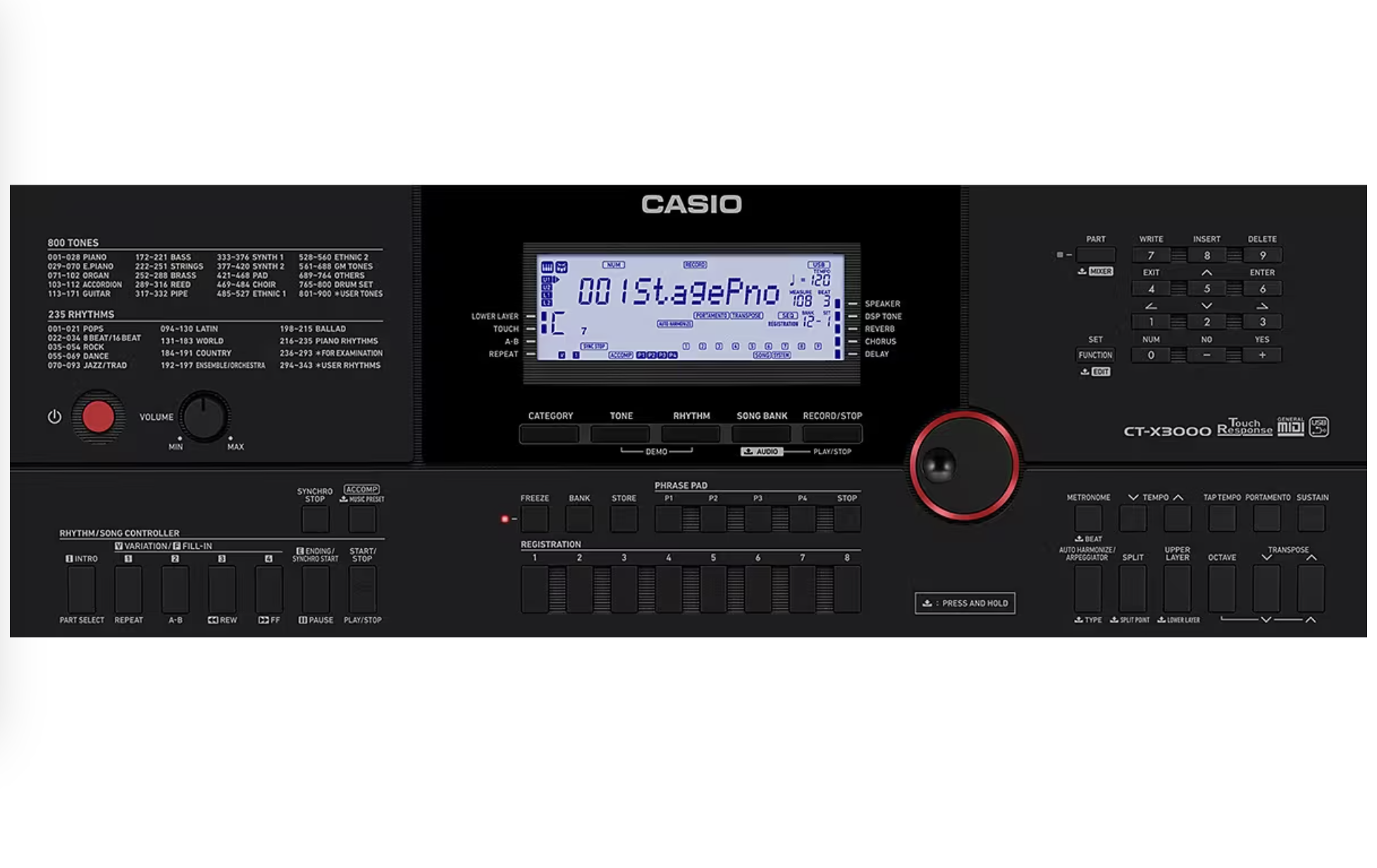 Tick pad shampoo Casio CT-X3000 with Power Adapter - Audio Shop Nepal