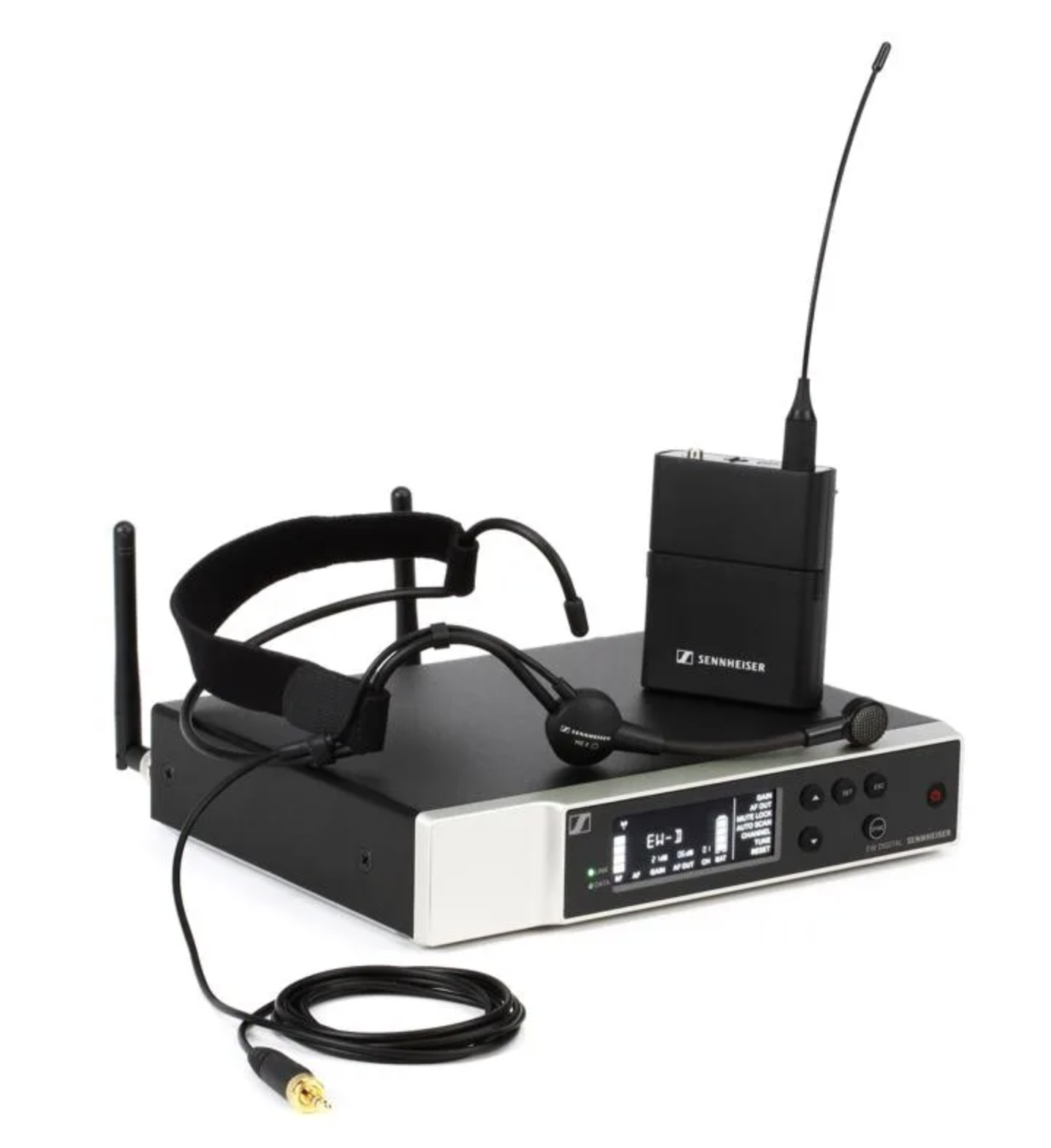 Wireless headworn microphone online system