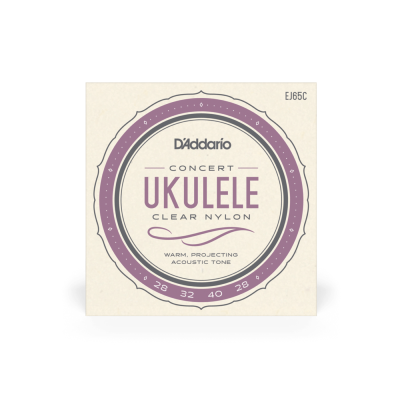 D'Addario EJ65C Nylon Ukulele Strings Concert