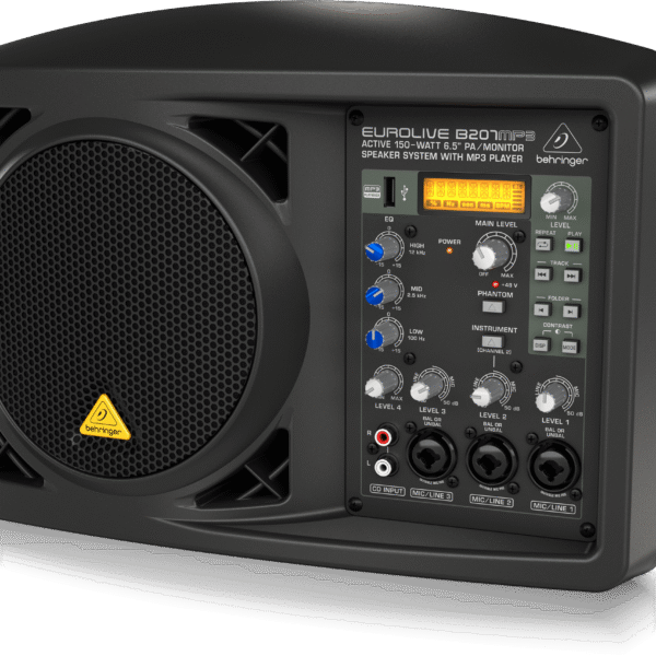 Behringer Eurolive B207MP3 150W 6.5 inch Personal PA/Monitor Speaker
