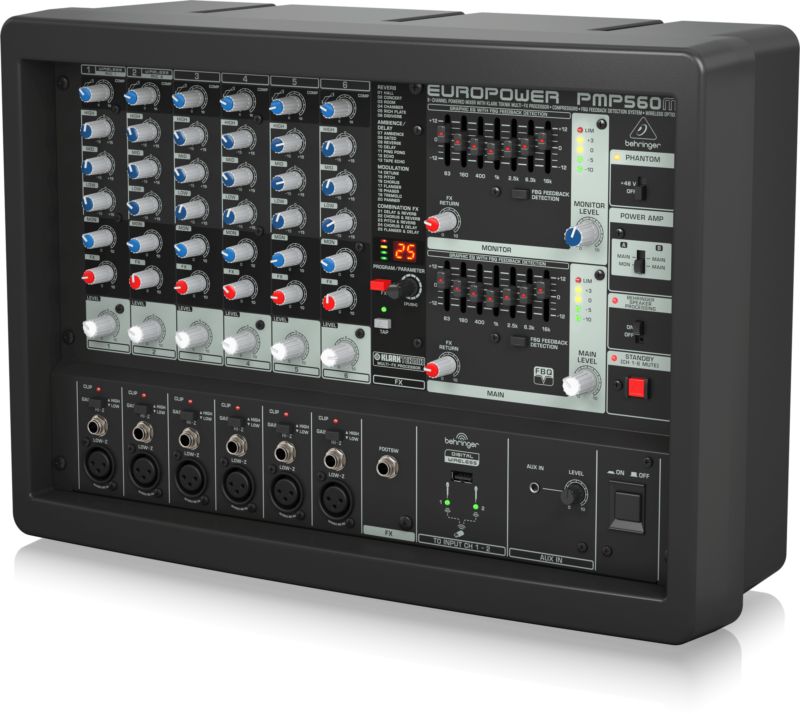 Behringer Europower PMP560M 6-channel 500W Powered Mixer - Audio Shop Nepal