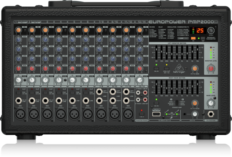 Behringer PMP2000D 14channel 2000W Powered Mixer Audio Shop Nepal