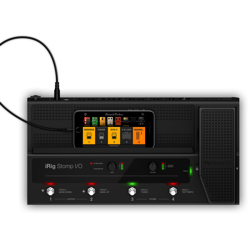 IK Multimedia iRig Stomp I/O USB Pedalboard Controller - Audio 