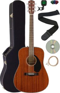 Fender CD-60 All Mahogany acoustic guitar natural: