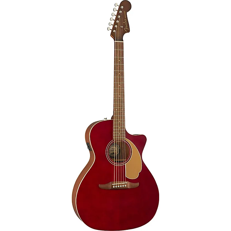 Fender Fender Newporter Player Acoustic-electric Guitar - Candy Apple Red