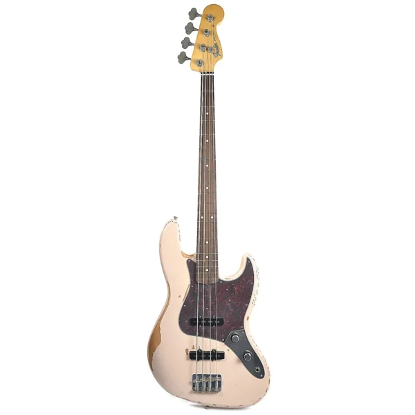Fender Flea Jazz Bass - Shell Pink, Road Worn ,.