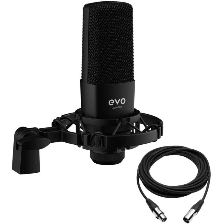 EVO SR1 Condenser Microphone With Shock Mount & XLR Cable - EVO Microphone