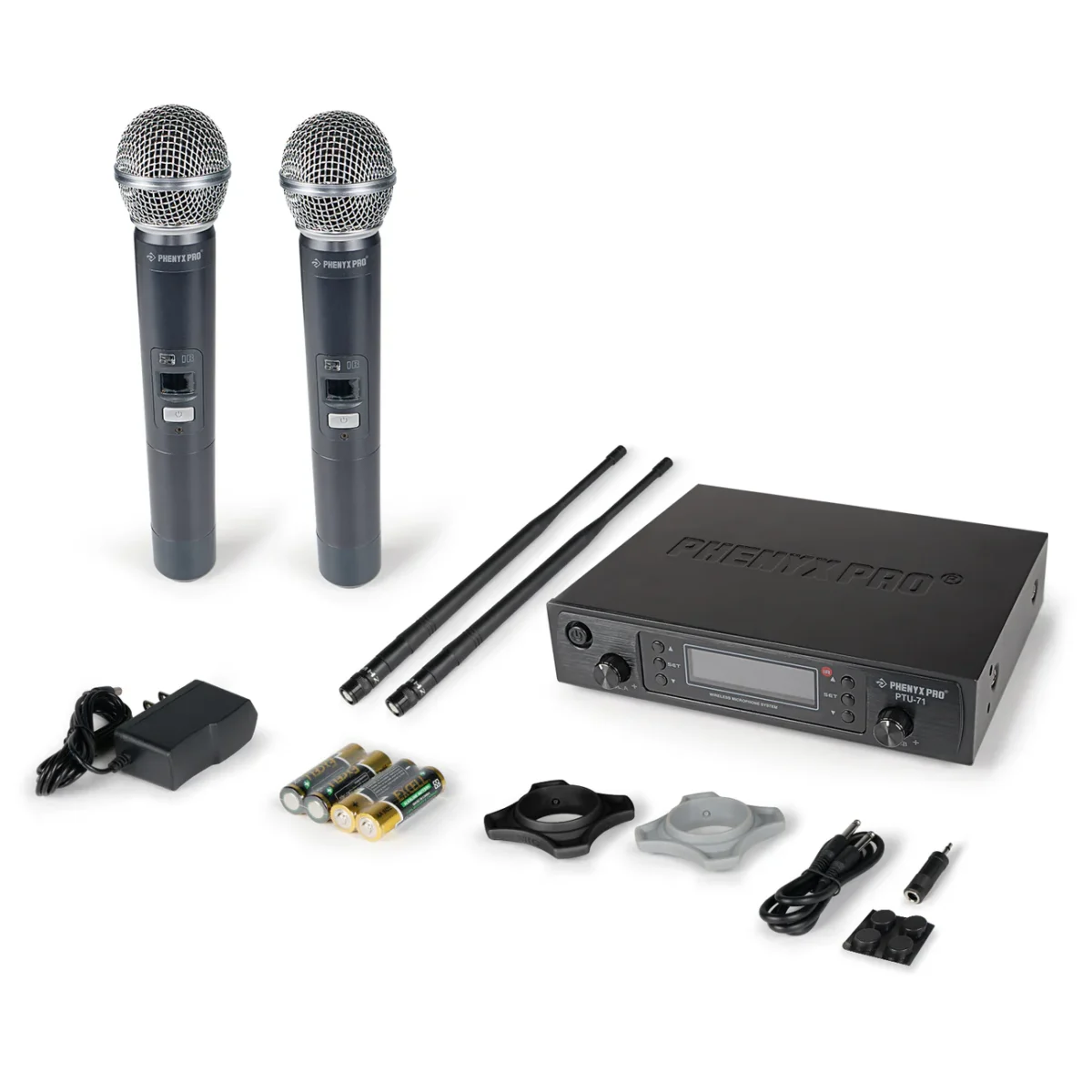 Phenyx Pro PTU-71 Dual UHF Wireless Microphone