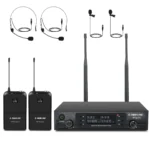 Phenyx Pro PTU-71-2B Dual UHF Wireless Microphone