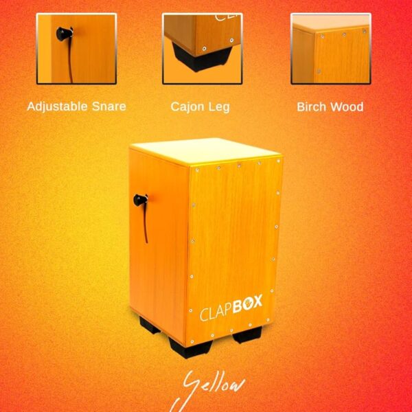 CLAPBOX CB40 CAJON - yellow.